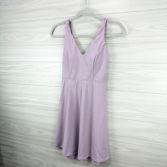 Crisscross Backless Flare Mini Slip Dance Active Dress - Picture 6 of 8